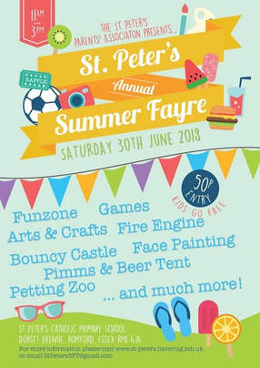 St Peters Summer Fayre poster 2018