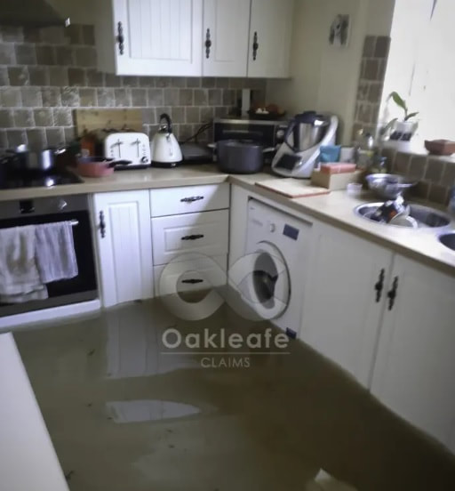 flooded kitchen_Oakleafe claims