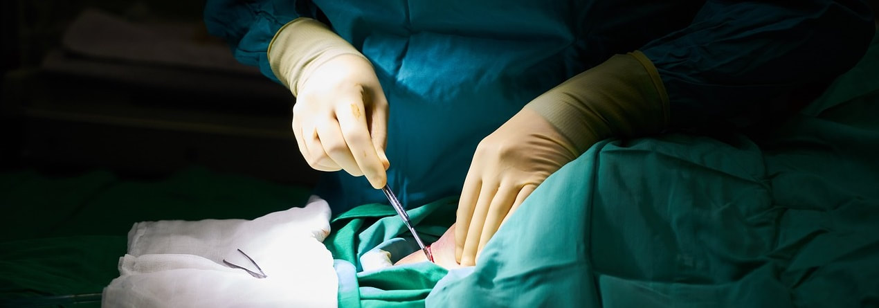 Image of surgery in a hospital
