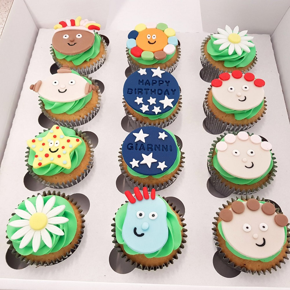 In the Night Garden themed cupcakes