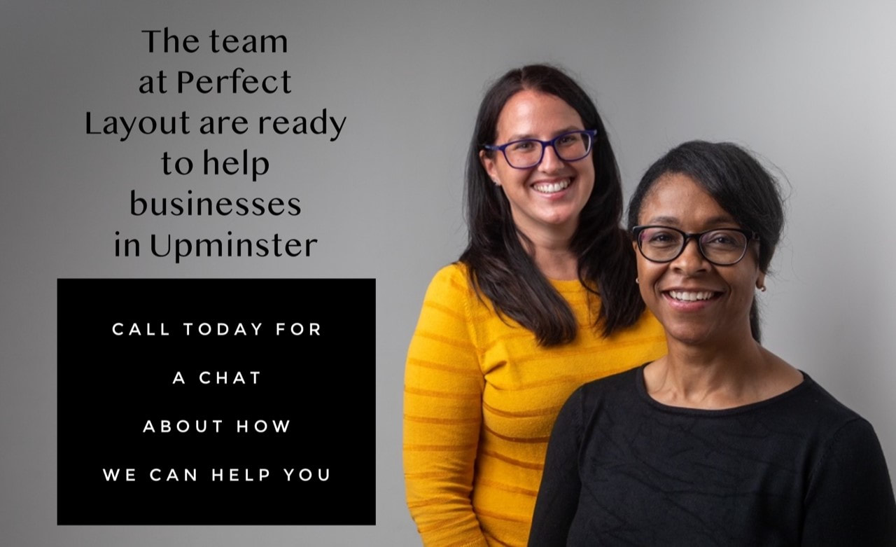The Perfect Layout team smiling to camera_call to action_digital marketing services for businesses in Upminster